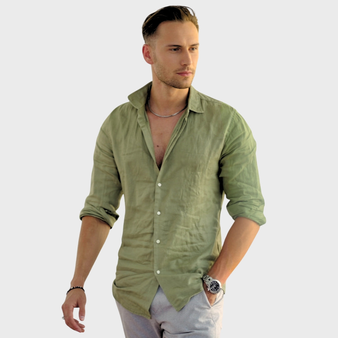 Leonardo - Camisa de Lino Casual