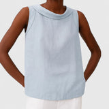Natálie - Top elegante con cuello alto