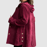 Stella - Chaqueta de terciopelo cómoda con capucha