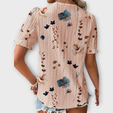 Emily - Blusa de moda con escote en V