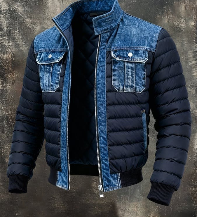 Matej - Chaqueta de Denim Vintage