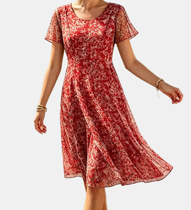 Ana | Vestido midi floral suelto y ligero