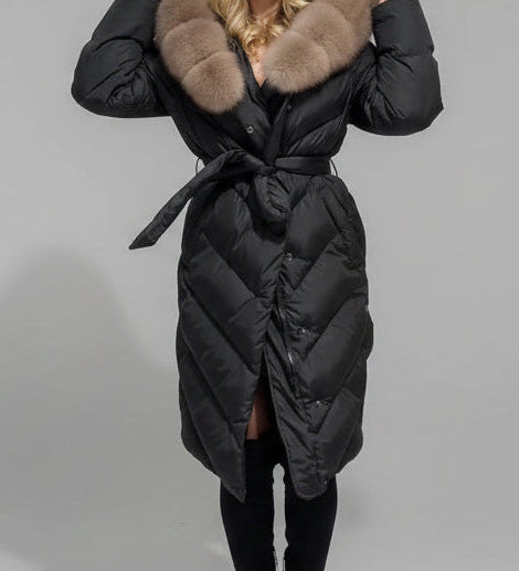 AURELIA™ | Long Coat with Fur