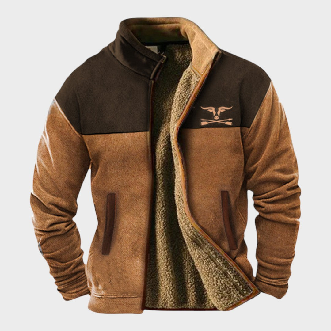 Adrien™ | chaqueta de felpa elegante para hombres con forro térmico