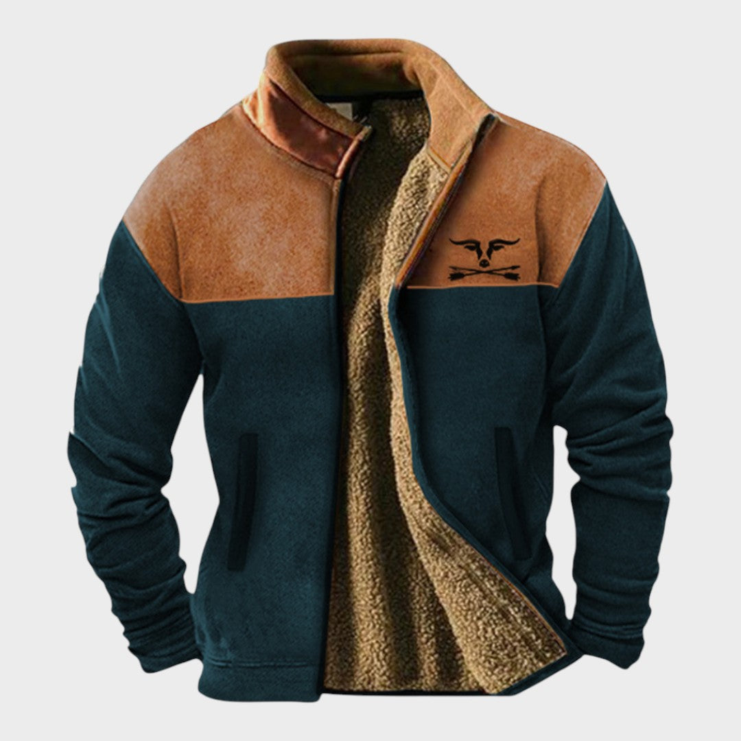 Adrien™ | chaqueta de felpa elegante para hombres con forro térmico