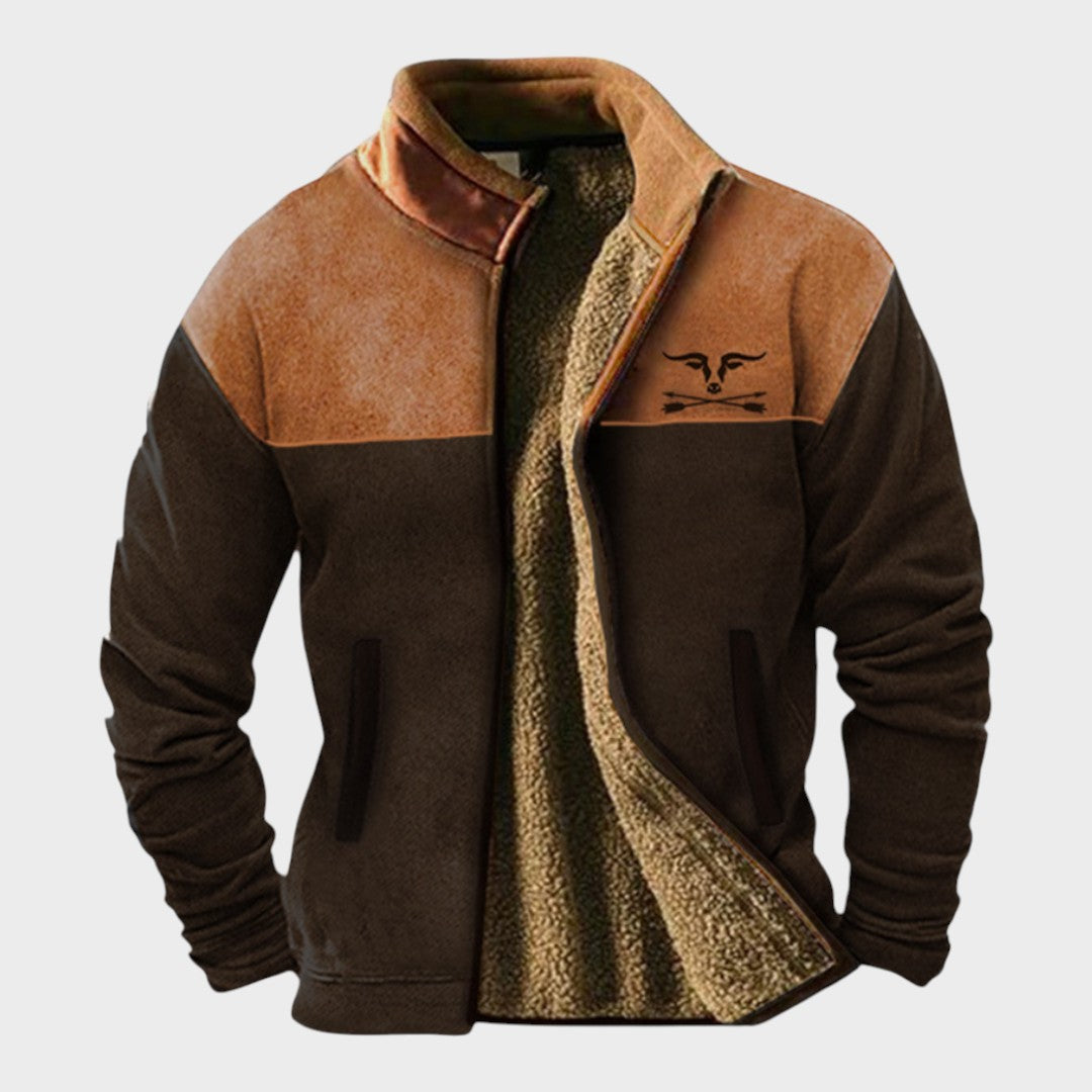 Adrien™ | chaqueta de felpa elegante para hombres con forro térmico