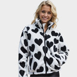 Dianne™ | Chaqueta reversible con estampado de corazones y diseño cómodo