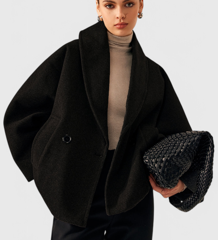 Helena Abrigo de Tweed Oversized