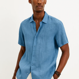 Fabio - Camisa de Botón de Cuello Abierto