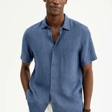 Fabio - Camisa de Botón de Cuello Abierto