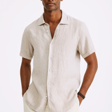 Fabio - Camisa de Botón de Cuello Abierto