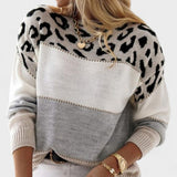 Julieta™ | Suéter casual con estampado de leopardo
