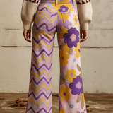 Karolína - pantalones boho con estampado floral
