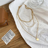 Collar bañado en oro y plata