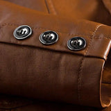 Jonas™ | Chaqueta de cuero color caramelo
