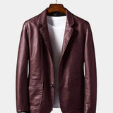 Jonas™ | Chaqueta de cuero color caramelo