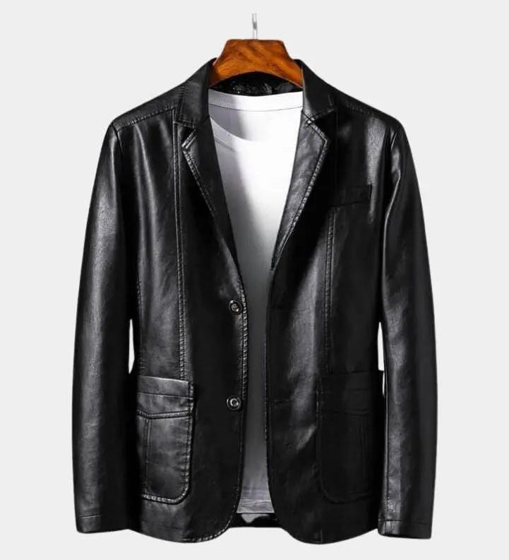 Jonas™ | Chaqueta de cuero color caramelo