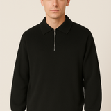 Francisco - Polo de Cuello Tipo Zíper Ajustable