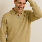 Francisco - Polo de Cuello Tipo Zíper Ajustable