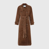 Verónica – gabardina de ante elegante