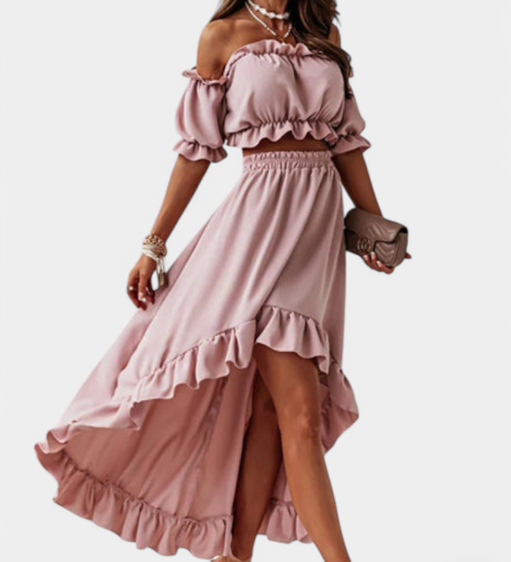 Katja | Conjunto de 2 piezas Off-Shoulder