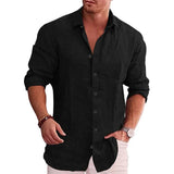 Manuel - Camisa de Mezcla de Poliéster Reversible