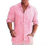 Manuel - Camisa de Mezcla de Poliéster Reversible