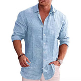 Manuel - Camisa de Mezcla de Poliéster Reversible