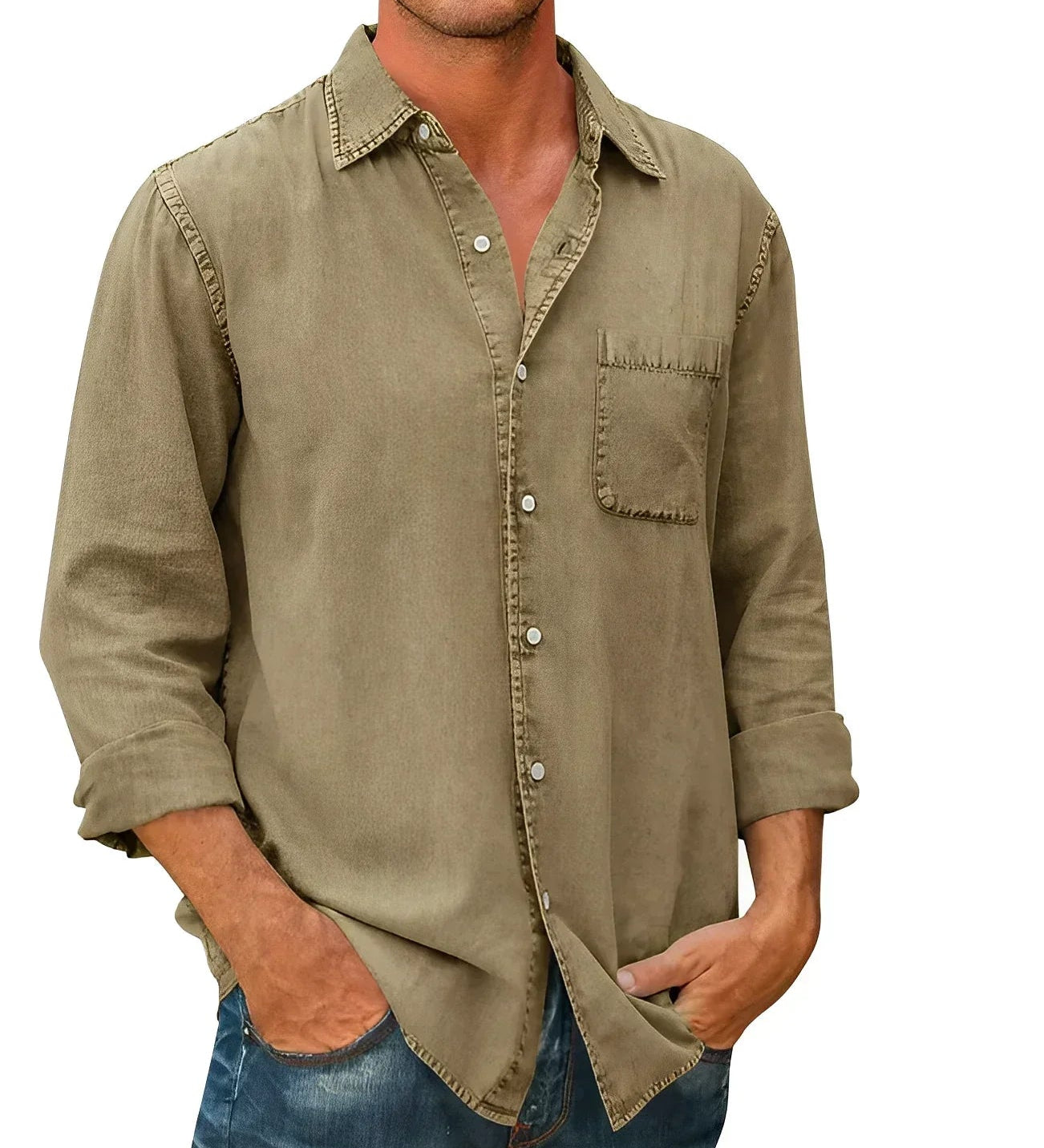 Lionel - Camisa Mezcla Transpirable Relajada