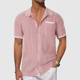 Francisco - Camisa de Cuello Camp Contrastante
