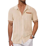 Francisco - Camisa de Cuello Camp Contrastante