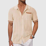 Francisco - Camisa de Cuello Camp Contrastante