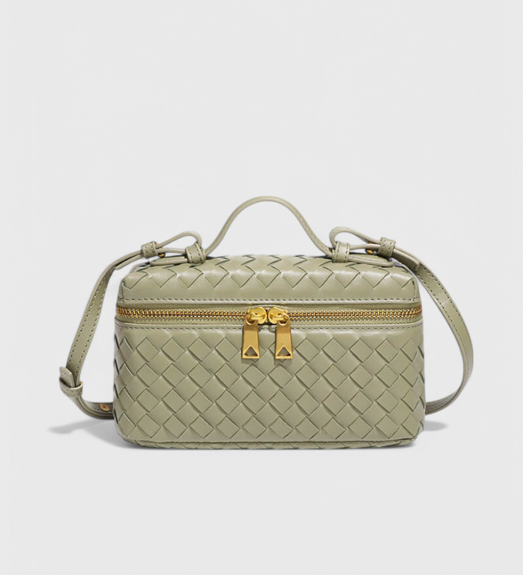 Milla Bolso Mini Woven con Accesorios Dorados