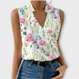Top suave de verano con escote en V