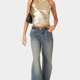 Anna | Top Halter Metálico Karter