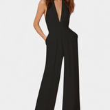 Lila Mono de Pierna Ancha con Elegancia Ligera